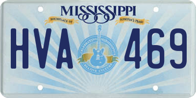 MS license plate HVA469