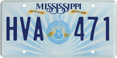 MS license plate HVA471