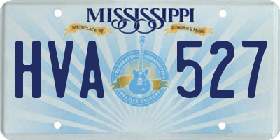 MS license plate HVA527