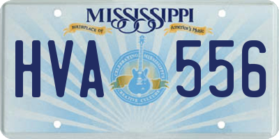 MS license plate HVA556