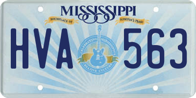 MS license plate HVA563