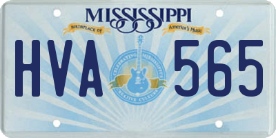 MS license plate HVA565