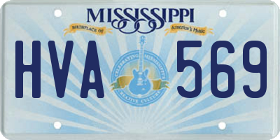 MS license plate HVA569