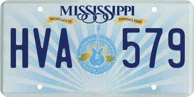MS license plate HVA579