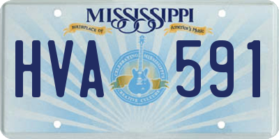 MS license plate HVA591