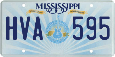 MS license plate HVA595