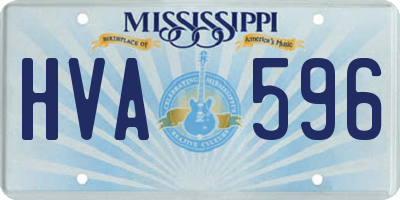 MS license plate HVA596