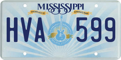 MS license plate HVA599