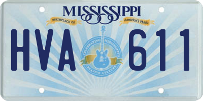 MS license plate HVA611
