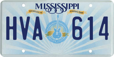MS license plate HVA614