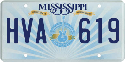 MS license plate HVA619
