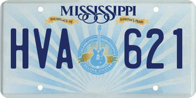 MS license plate HVA621