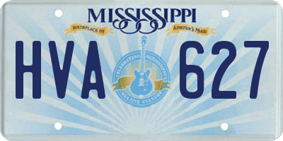 MS license plate HVA627