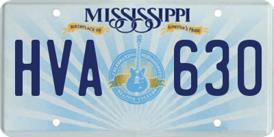 MS license plate HVA630