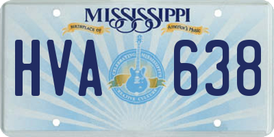 MS license plate HVA638