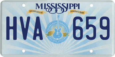 MS license plate HVA659