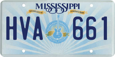 MS license plate HVA661
