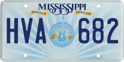 MS license plate HVA682