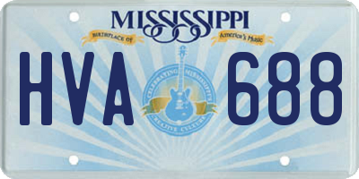 MS license plate HVA688