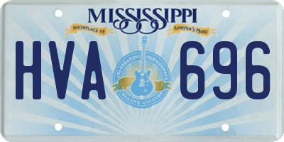 MS license plate HVA696