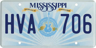 MS license plate HVA706