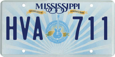 MS license plate HVA711