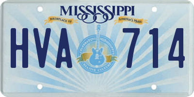 MS license plate HVA714