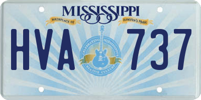 MS license plate HVA737