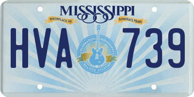 MS license plate HVA739