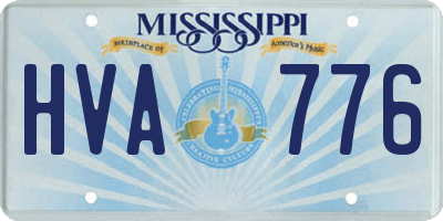 MS license plate HVA776