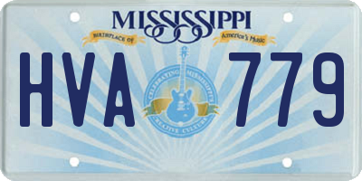 MS license plate HVA779