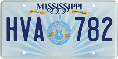 MS license plate HVA782
