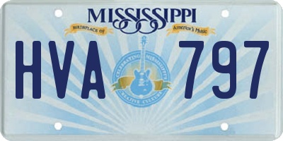 MS license plate HVA797