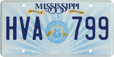 MS license plate HVA799