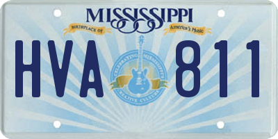 MS license plate HVA811