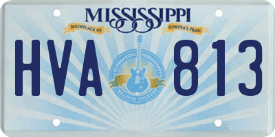 MS license plate HVA813