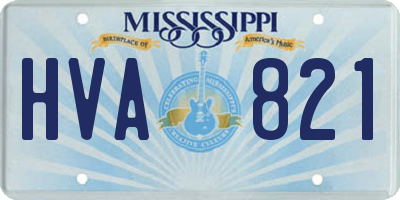 MS license plate HVA821