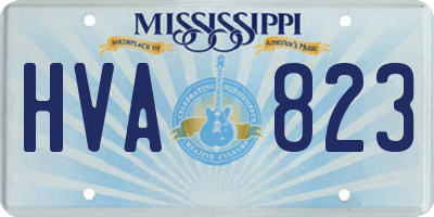 MS license plate HVA823