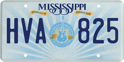 MS license plate HVA825