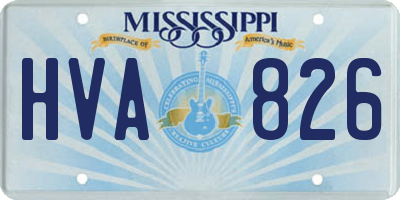 MS license plate HVA826