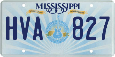 MS license plate HVA827
