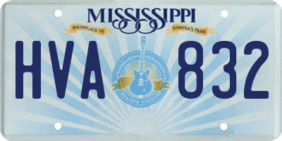 MS license plate HVA832