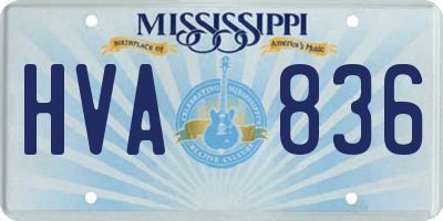 MS license plate HVA836