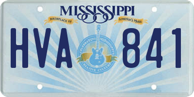 MS license plate HVA841