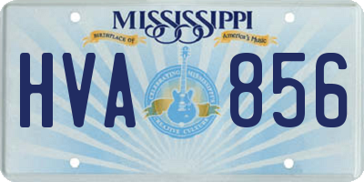 MS license plate HVA856
