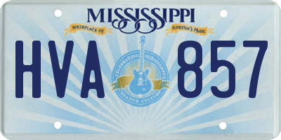 MS license plate HVA857
