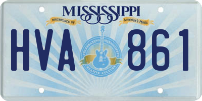 MS license plate HVA861