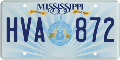 MS license plate HVA872