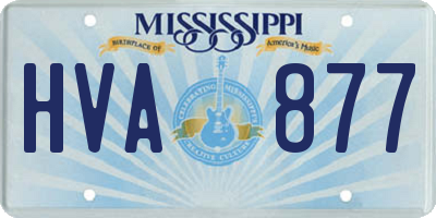 MS license plate HVA877