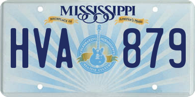 MS license plate HVA879